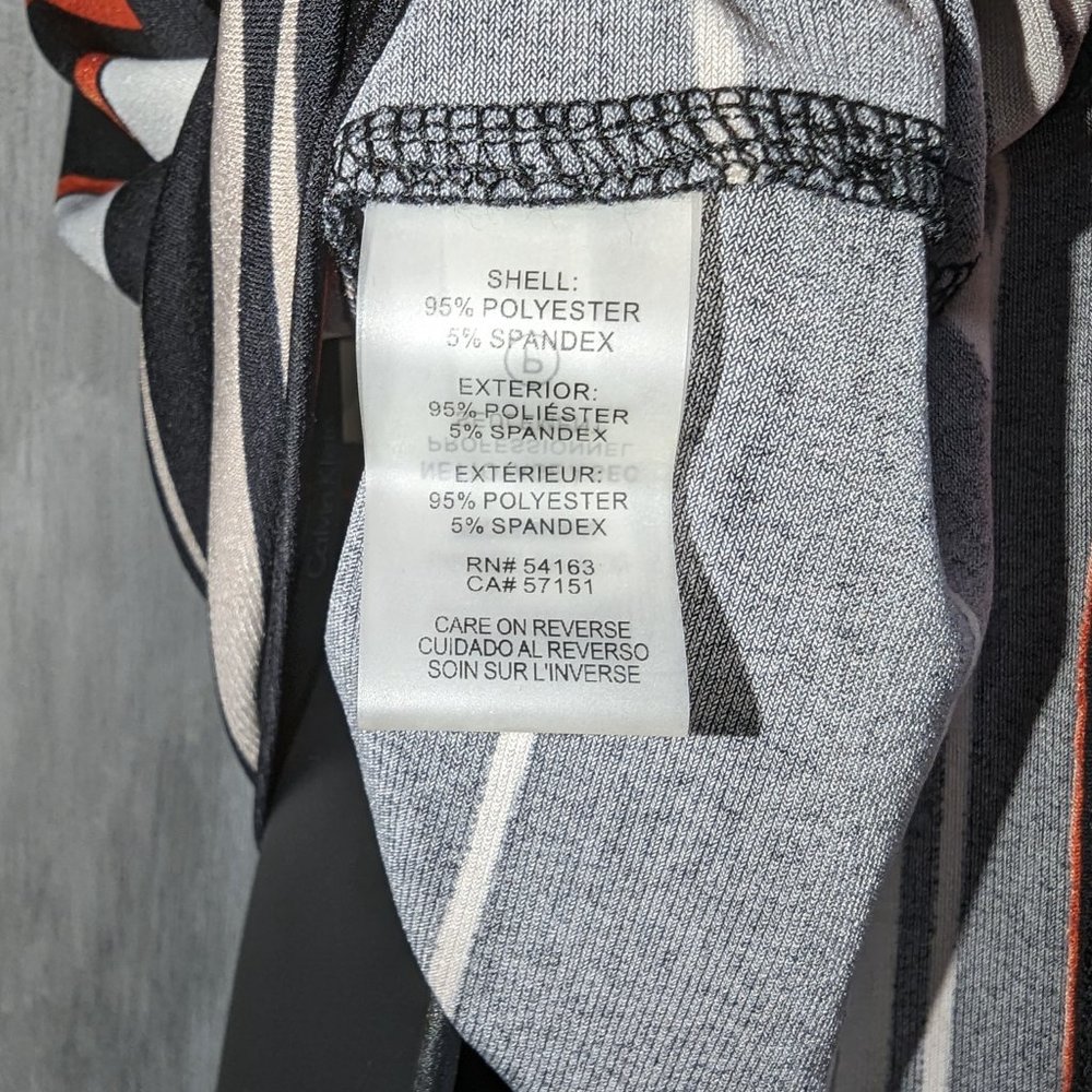 Calvin Klein Striped Sleeveless Blouse - Size L - Picture 5 of 5